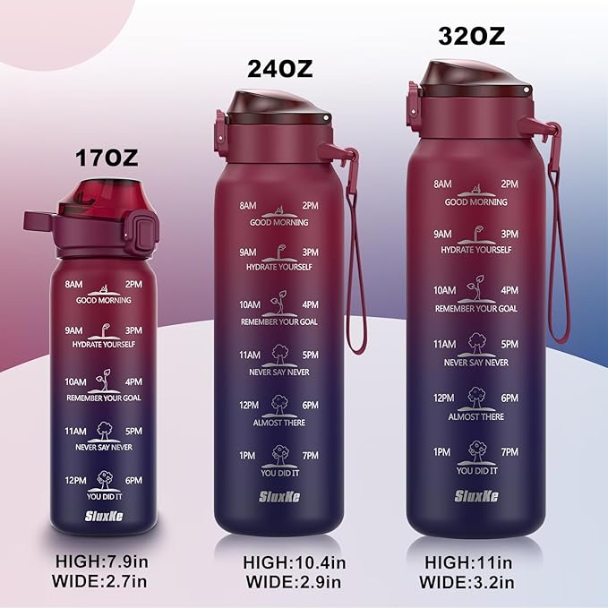 Sports Water Bottle 18/10 Stainless Steel 32oz with 2Lids, 1000ml Insulated Water Bottle Double Walled with Handle, Metal Canteen Keep Cold 48H Hot 24H for Men, Women & Kids