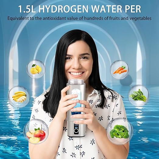 Hydrogen Water Bottles-Upgrade Hydrogen Water Bottle Generator | Ion Bottles Hydrogen Water Ionizer-3500PPB Hydrogen Generator Water Bottle with Advanced Water Ionizer Technology (LED Upgrade)