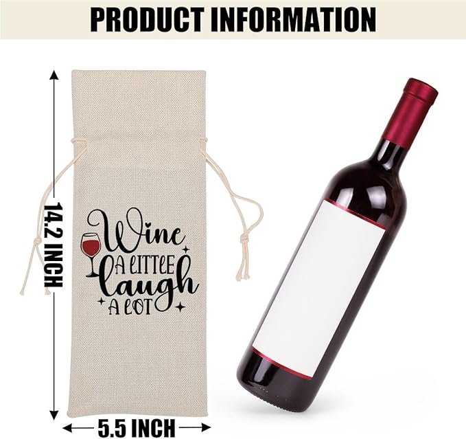 Funny Wine Quotes Wine Bag Wine Tasting Party Supplies for Wine Lovers Women Men Bride Grandma Friend Christmas Birthday Wedding Bachelorrette Party Wine Bags