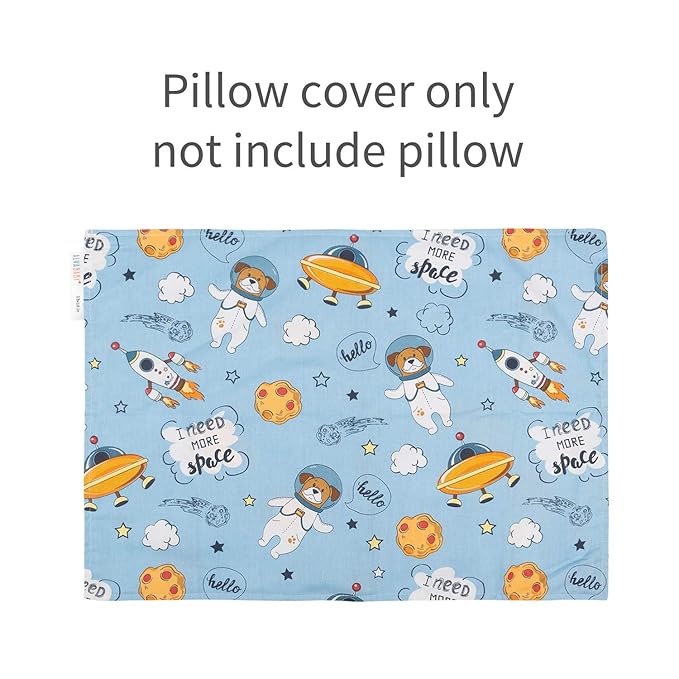 ALVABABY Toddler Pillowcases Fit 13x 18,14x 19 Kids Pillow Cotton Baby Pillow Cover Envelope Pillow Cover for Boys Girls 2 Pieces of Pillowcase Sets