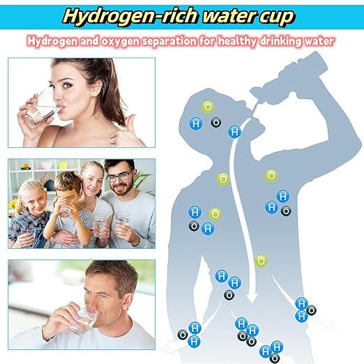 Hydrogen Water Bottle - Portable Generator for Refreshing and Healthful Hydration-Hydrogen Water Bottle Generator