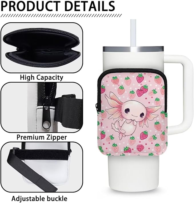 Cup Carrier Pouch Water Bottle Pouch for Stanley Accessories