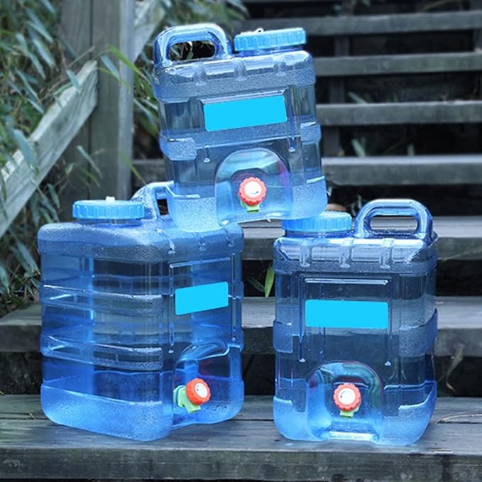 INOOMP Big Water Bottle 2 Gallon Water Jug 10l Camping Water Gallon with Spigot Handle Design Water Jug Camping Water Tank Carrier Container Camping Water Big Water Bottle 2 Gallon Water Jug