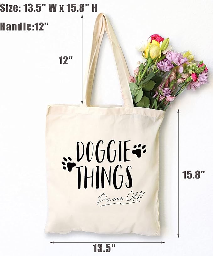 LIBIHUA Dog Reusable Shoulder Bag Shopping Bag Tote Bag - Dog Travel Bag - Pet Bag - Unique pet gift - Dog Travel Bag - Supply Bag - Pet Mom Gift - Gift For Pet Mom