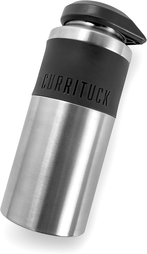 Camco 51986 24 oz Currituck SS Bottle (24oz, Wide Mouth, Stainless Steel)