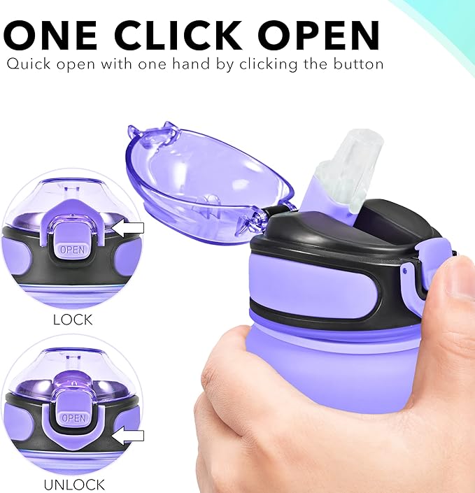 Enerbone 32 oz Drinking Water Bottle with Times to Drink and Straw, Motivational with Carrying Strap, Leakproof BPA & Toxic Free, Ensure You Drink Enough Water for Fitness Gym Outdoor