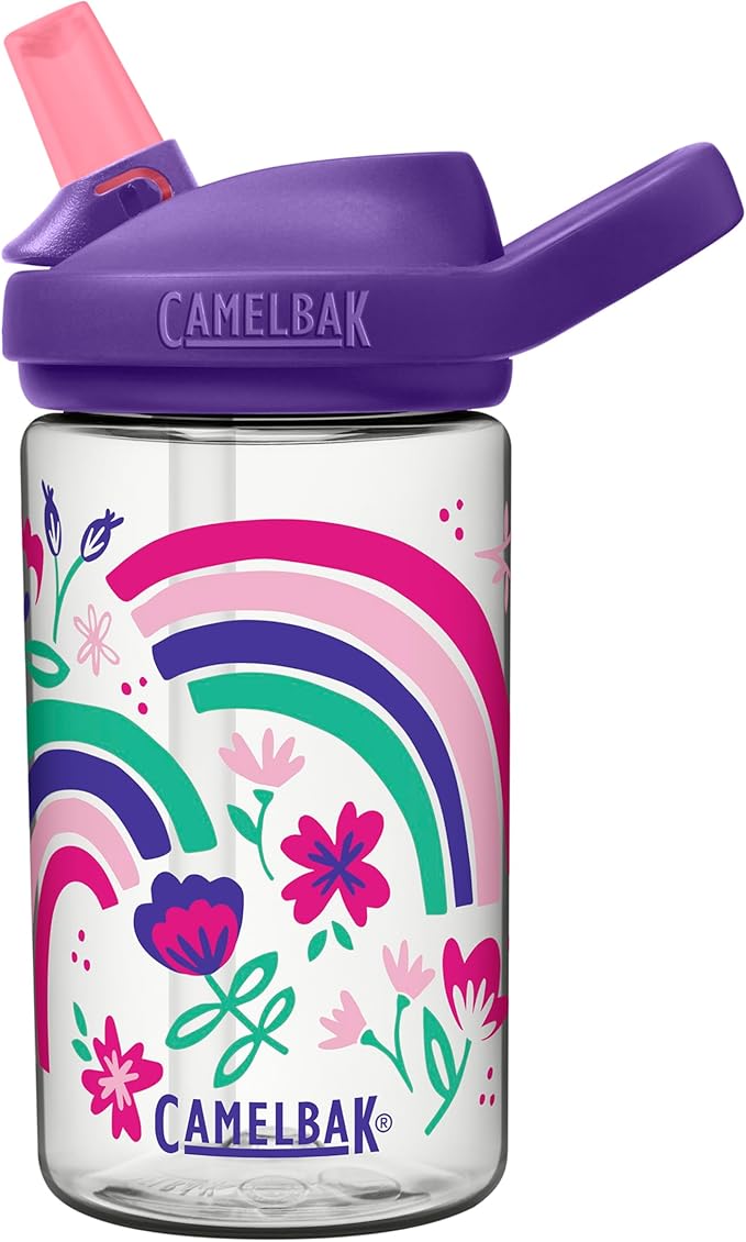 CamelBak Eddy+ 14oz Kids Water Bottle with Tritan Renew – Straw Top, Leak-Proof When Closed