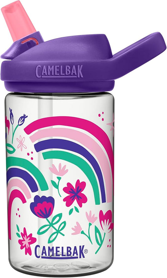 CamelBak Eddy+ 14oz Kids Water Bottle with Tritan Renew – Straw Top, Leak-Proof When Closed