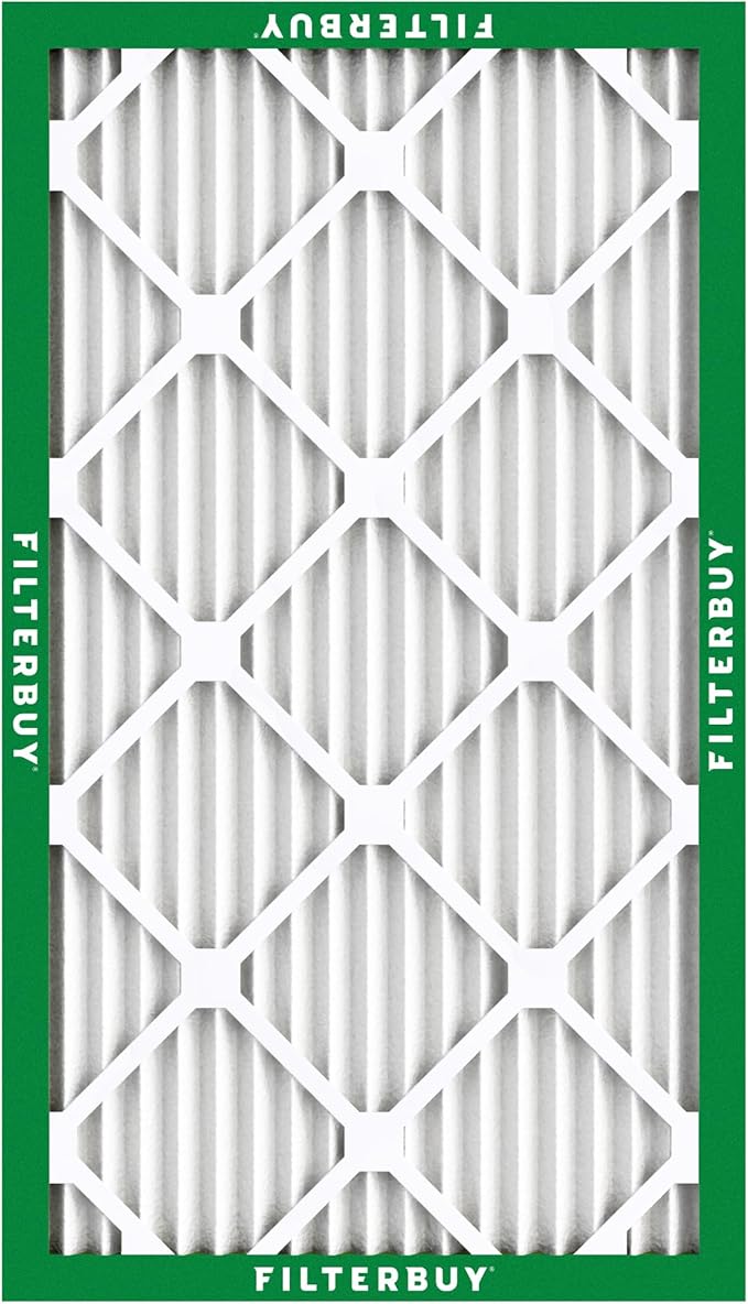 Filterbuy 13x21.5x1 Air Filter MERV 8 Dust Defense (4-Pack), Pleated HVAC AC Furnace Air Filters Replacement (Actual Size: 12.88 x 21.50 x 0.75 Inches)