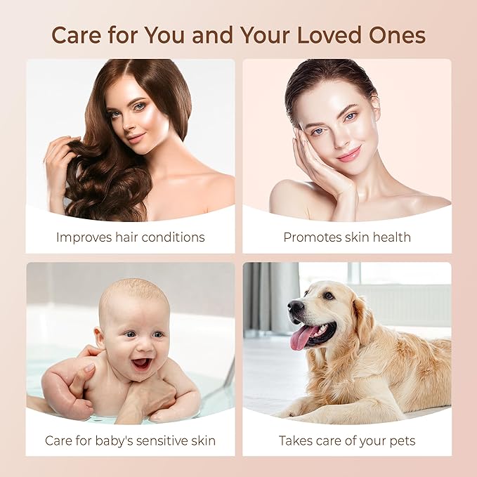 Waterdrop SF02-SR Filtered Shower Head with Handheld, High Pressure & Vitamin C for Healthier Hair & Skin, Softener Water, Reduce Chlorine, Reduce Hair Shedding, Soothe Dry Skin, Rose