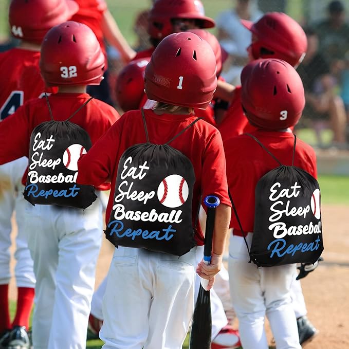 4 Pcs Baseball Gift Set Baseball Drawstring Bag Baseball Stuff, Silicone Water Bottle, Quick Dry Towel, Socks for Training Sports Accessories