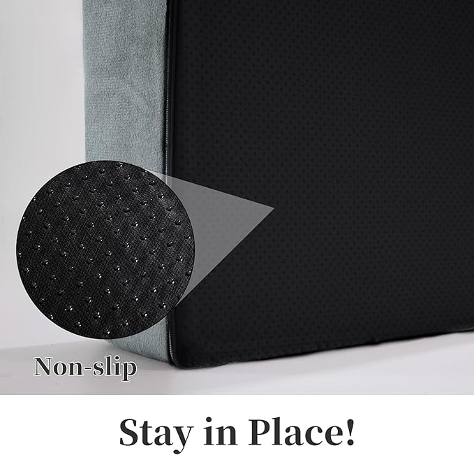 HOMBYS Memory Foam Lumbar Support Pillow for Recliner with Recliner Chair Seat Cushion-Thick Seat Cushion for Elderly with Long Back Support, Extra Large & Non-Slip