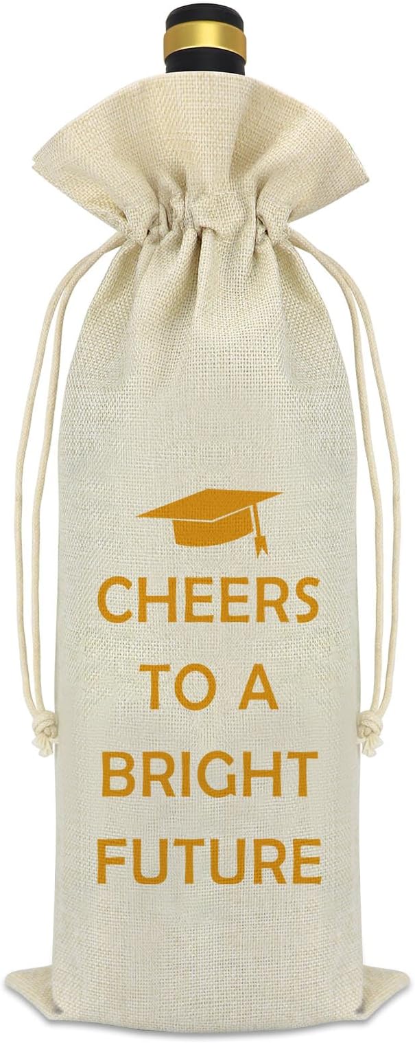 Graduation Gifts for Her Him Class Of 2024 Graduation Party Wine Bag University College Middle High School Graduation Gift for Senior Students Nurse Masters Degree School Student Graduate Gift