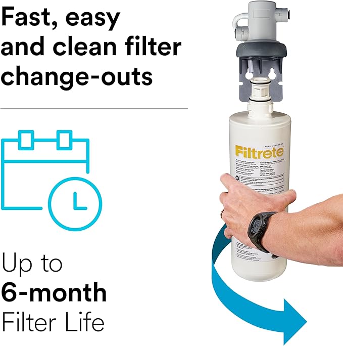 Filtrete Standard Under Sink Quick Change Water Filtration System 3US-AS01
