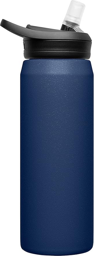 CamelBak eddy+ Water Bottle with Straw 25oz - Insulated Stainless Steel, Navy