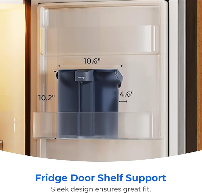 Waterdrop Compact Electric Water Filter Pitcher, Dispenser, 200-Gallon Water Filter for Fridge, NSF/ANSI 42&53&401, Reduce PFAS, Lead, Chlorine, 14-Cup, Blue, with 1 Filter, 𝐃𝐨𝐞𝐬 𝐧𝐨𝐭 Lower TDS