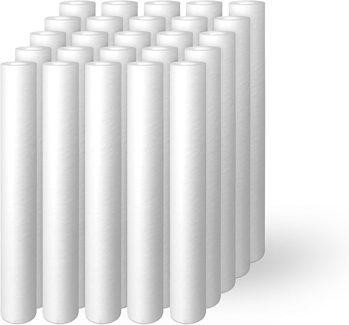 Ronaqua S10-20X25 10 Micron 20-Inch x 2.5-Inch Sediment Filter Cartridges, 25-Pack