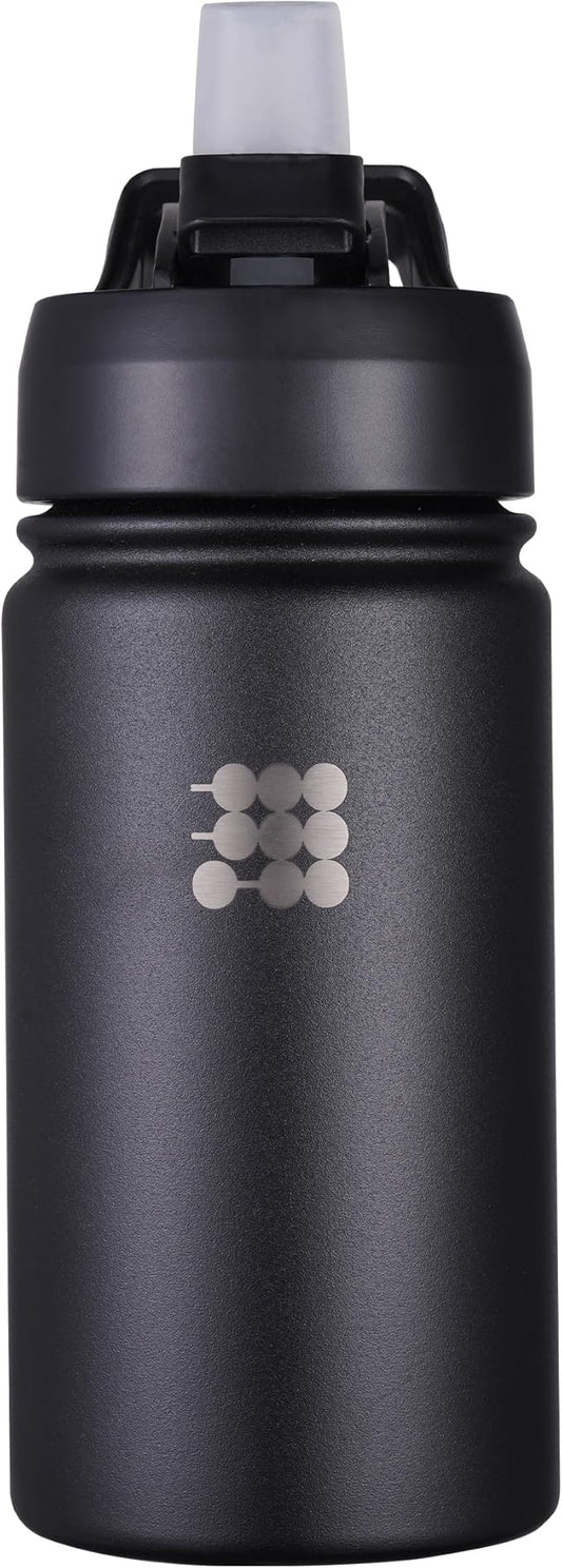 Cubitt Kids Water Bottle 14 oz with Straw Lid, Insulated Stainless Steel, Double Walled Tumbler Travel Cup, Thermo Mug, Leak Proof, Cold for up to 24 hours, Hot for up to 12 hours