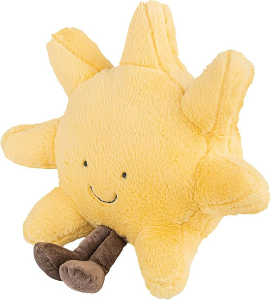 Cute Sun Plush Toy, 19" Sunshine Stuffed Animal, Smiling Fun Filled Sun Pillow, Sunshine Animal Pillow Soft Plush Toy for Children's Birthday Gift