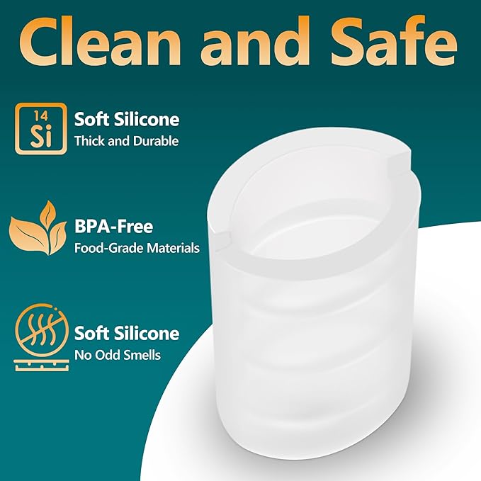 Replacement Mouthpiece Replacement for LifeStraw Go Water Filter Bottle | 6-Pack | BPA Free, Food-Grade, & Soft Silicone | Silicone Caps for LifeStraw Go Lid (Mouthpiece, white)