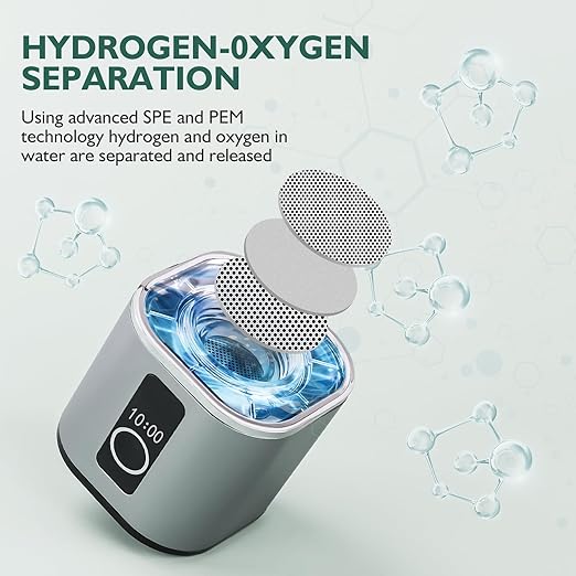 Hydrogen Water Bottle,Hydrogen Water Bottles Generator, Built-in Hydrogen Water Machine Quickly Produces Hydrogen to add to Hydrogen Tanks,Grey