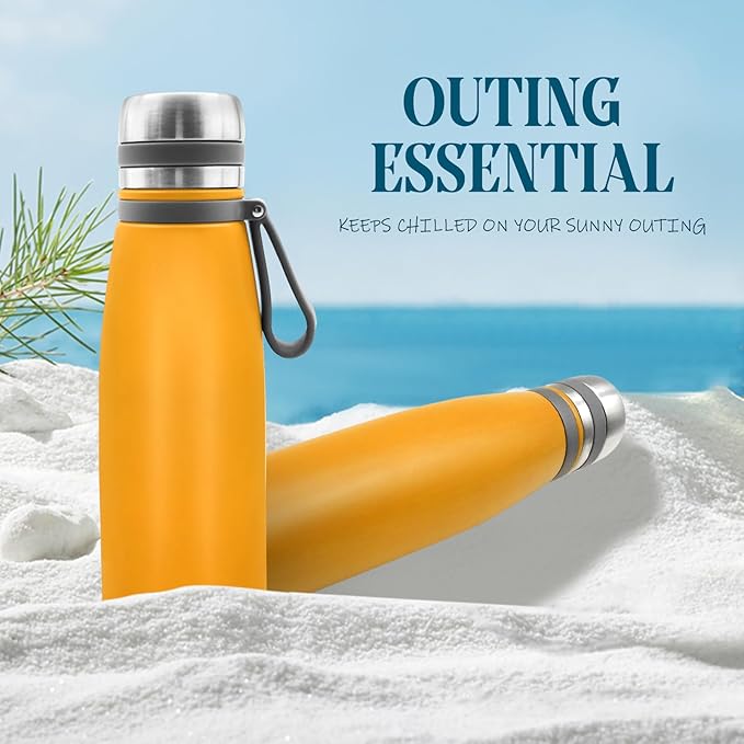 22oz Thermos for Hot and Cold Drinks, Coffee Thermos Water Bottle, Wide Mouth Thermal Cups- Leakproof Stainless Steel Insulated Thermos - Commute, Travel, and Picnic Friendly