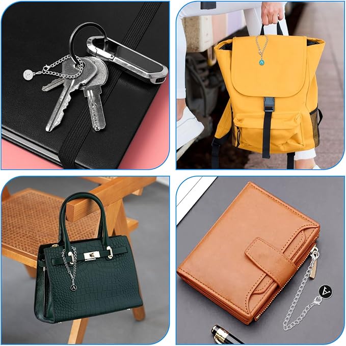 Letter Charm Accessories for Stanley Cup,6PCS Initial Name ID Personalized Handle Charm Personalized Handle Decor Set DIY Identification Handle Letter Charms for Stanley Tumble (A/White/Black/Blue)