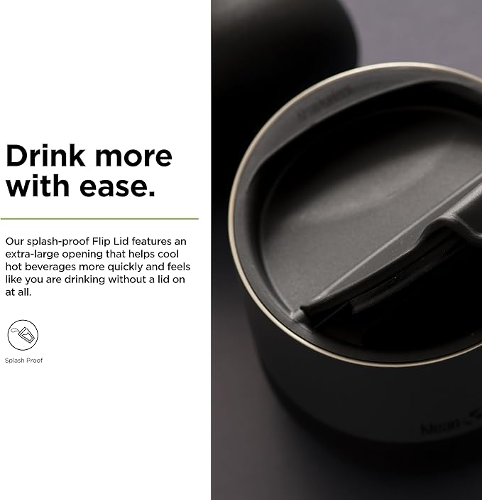 Klean Kanteen Rise Flip Lid - 90mm - Black - Back to School Hydration