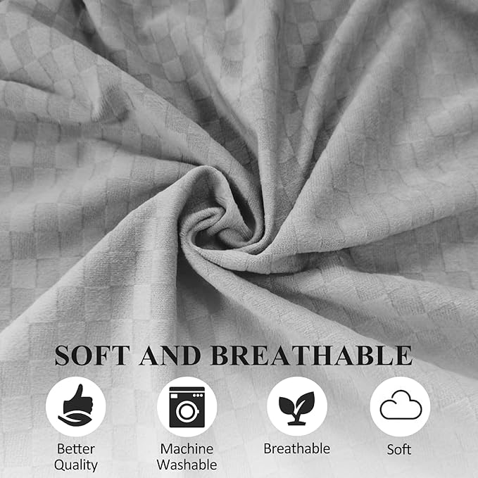 Bed Wedge Pillow for Side Sleeping Sponge Filled Body Positioning Triangle Pillow Suitable for Pregnancy and Surgery Prevent Bed Sore for Leg and Back Support with Pillow Case (Light Gray)