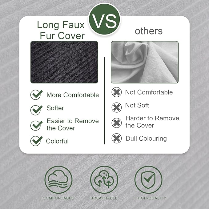 HIGOGOGO Wedge Headboard Pillow, Bed Rest Reading Pillow, Backrest Positioning Support Bolster Cushion with Removable Cover,Queen Size 60X20.4X8.4,Black