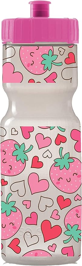 50 Strong Kids Water Bottle | 22 oz. BPA- Free Sports Squeeze Water Bottles with Pull Top Cap |Perfect Water Bottle for School | Reusable & Durable for Boys & Girls | Made in USA