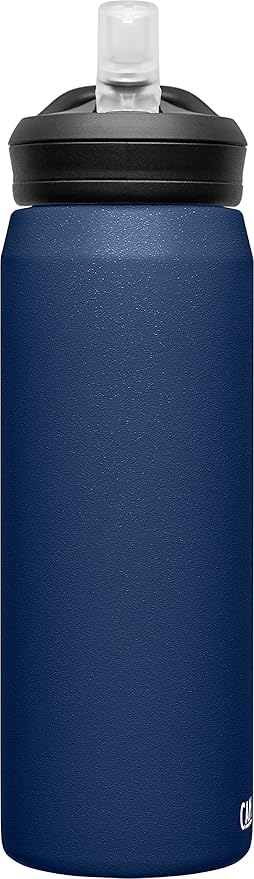 CamelBak eddy+ Water Bottle with Straw 25oz - Insulated Stainless Steel, Navy