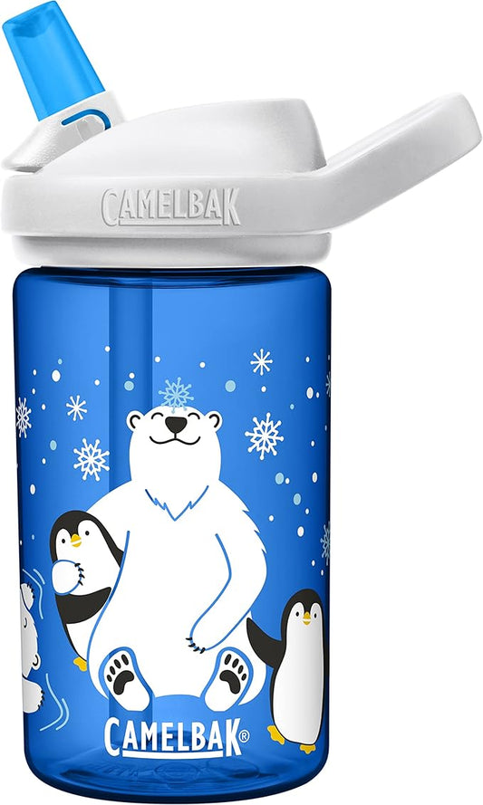 CamelBak Eddy+ 14oz Kids Water Bottle with Tritan Renew – Straw Top, Leak-Proof When Closed - Limited Edition Colors