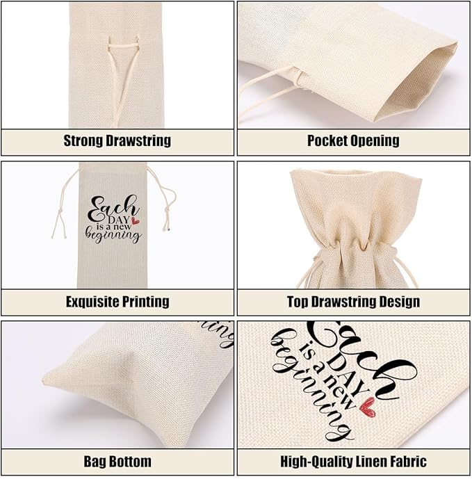 Funny Wine Quotes Wine Bag Wine Tasting Party Supplies for Wine Lovers Women Men Bride Coworker Mom Christmas Birthday Wedding Bachelorrette Party Wine Bags