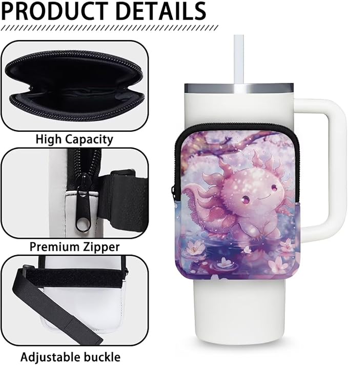 Cup Carrier Pouch Water Bottle Pouch for Stanley Accessories