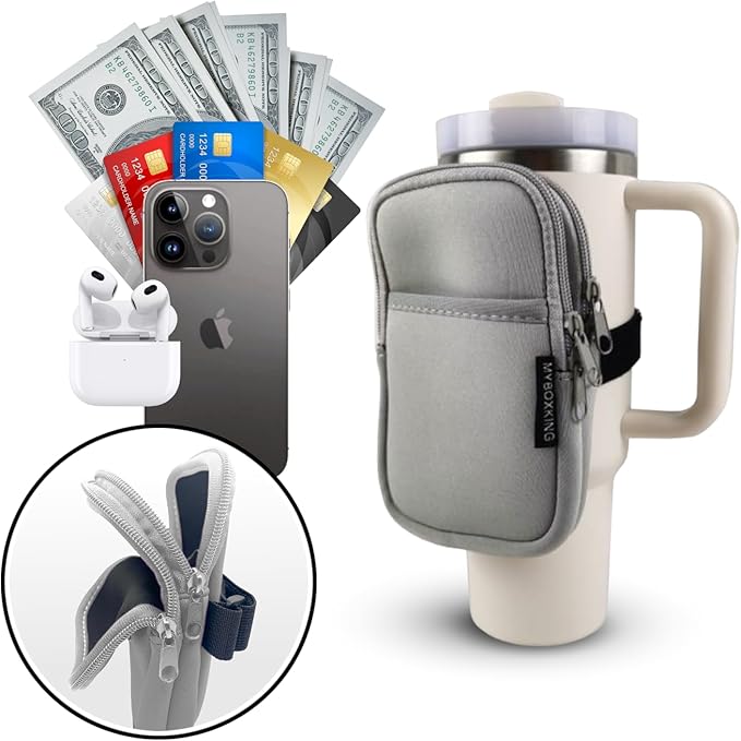 Water Bottle Pouch,Stanley Cup Pouch,Tumbler Pouch,Stanley Fanny Pack,Bag for Cup,Bottle Wallet,Water Bottle,Accessories,Phone,Gym