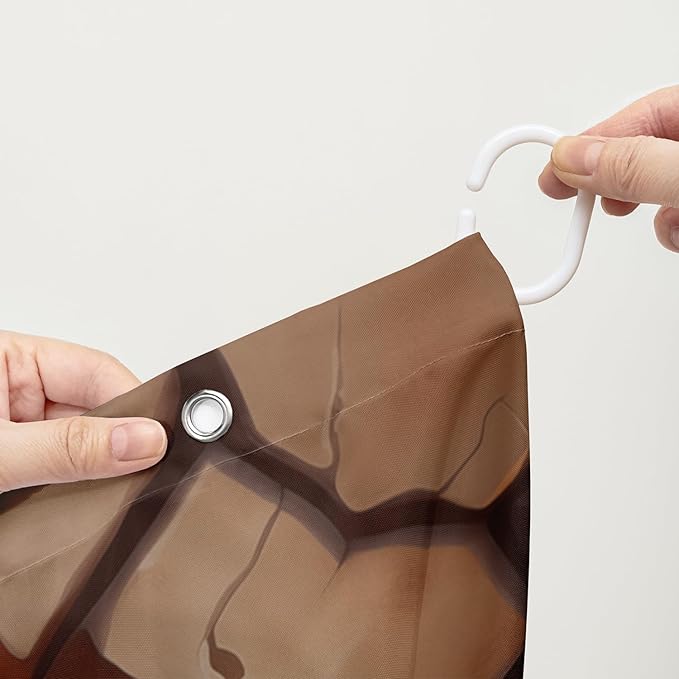 AILONEN Cartoon Dinosaur Shower Curtain for Kids,Funny Green Dinosaur Shower Curtain for Bathroom,Girls,Cute Animal Shower Curtain Set with Hooks,72" W*78" H