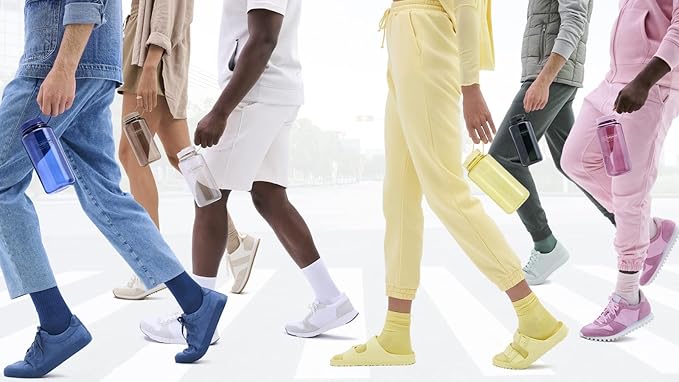 Nalgene Sustain Tritan BPA-Free Water Bottle Made with Material Derived from 50% Plastic Waste, 32 OZ, Wide Mouth, Cherry Blossom