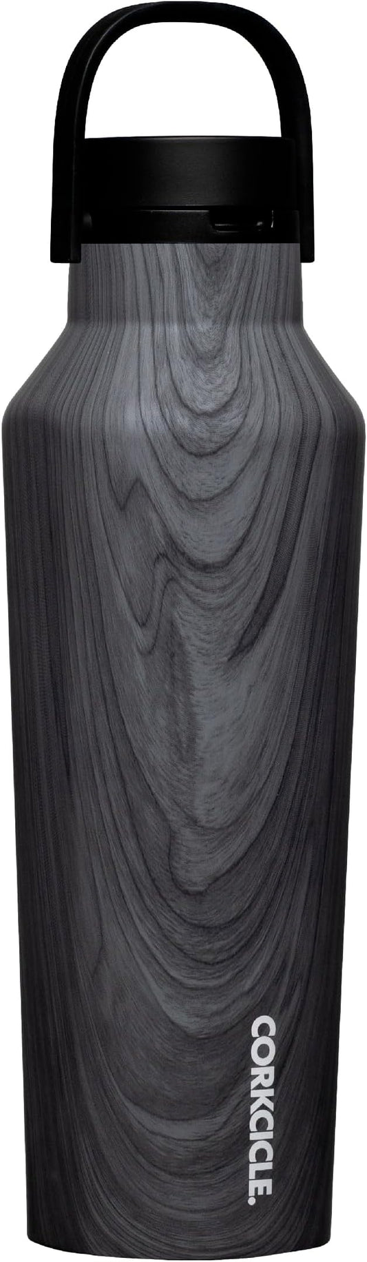 Corkcicle Sport Canteen Insulated Tumbler, Burnt Wood, 20 oz – Reusable Water Bottle Keeps Beverages Cold for 25 Hours & Hot 12 Hours – Cupholder Friendly Tumbler with Screw-On Cap