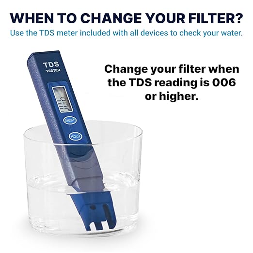 Culligan ZeroWater 52-Cup Ready-Read 5-Stage Water Filter Dispenser with 5-Stage 0 TDS Water Filter – IAPMO Certified to Reduce Lead, Chromium, and PFOA/PFOS