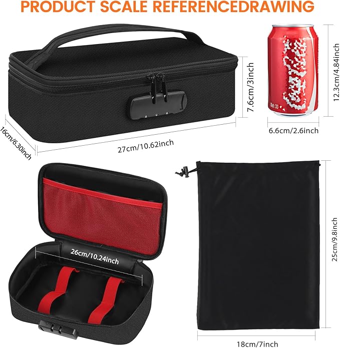 Discreet Lockable Storage Toy Bag Box Organizer Container