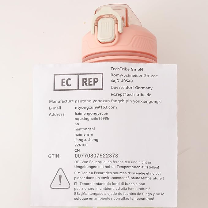 Motivational Water Bottle with Time Marker- 32oz Water Bottles with Times to Drink, Leakproof & BPA Free Sports Water Bottle with Straw & Carry Strap for Fitness, Gym, and Outdoor Sports