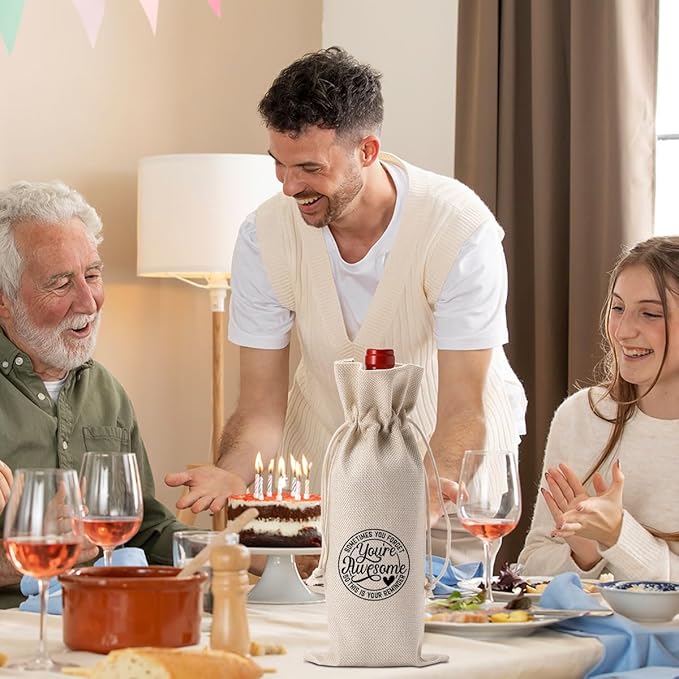 PKW Gifts for Bestie Wine Bag, Gift Ideas Wine Bag for Friends Bestie, Best Friends Wine Gift Bag, Thanksgiving Christmas Friendship Gift Wine Bag for Friends Coworker Bestie