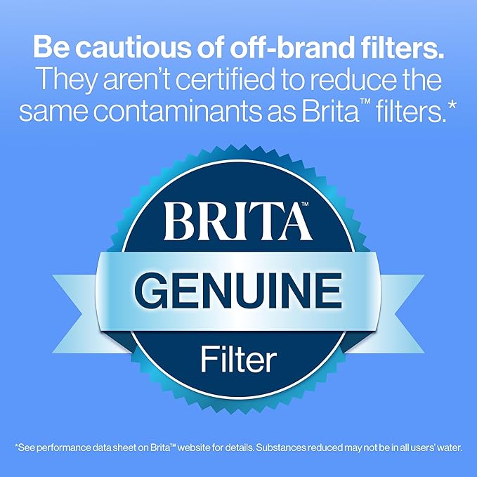 Brita UltraMax Large Water Dispenser With Standard Filter, BPA-Free, Reduces Copper, Cadmium and Mercury Impurities, Lasts 2 Months or 40 Gallons, Includes 1 Filter, Kitchen Accessories, Large 27-Cup