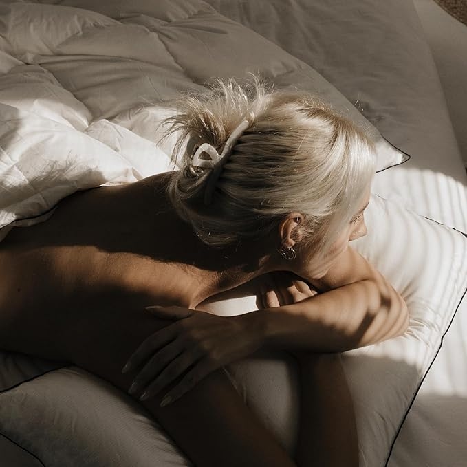 MAXICOZY Hungarian Goose Down Pillows King Size, Fluffy 3-Chamber Bed Pillows for Sleeping, Luxurious Soft Cloud Pillow for Back, Stomach or Side Sleepers(King, 1 Pack)