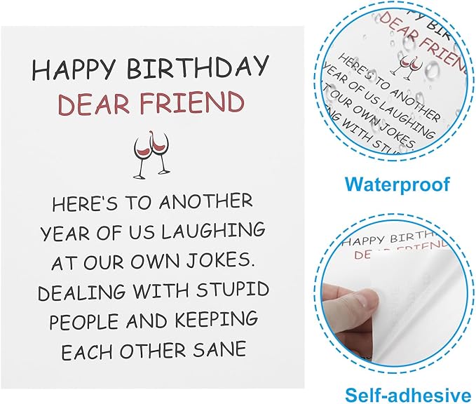 PATIKIL 6Pcs Birthday Label Sticker Labels Present Stickers Festival Birthday Stickers for Party Favors Envelope Packages Seals