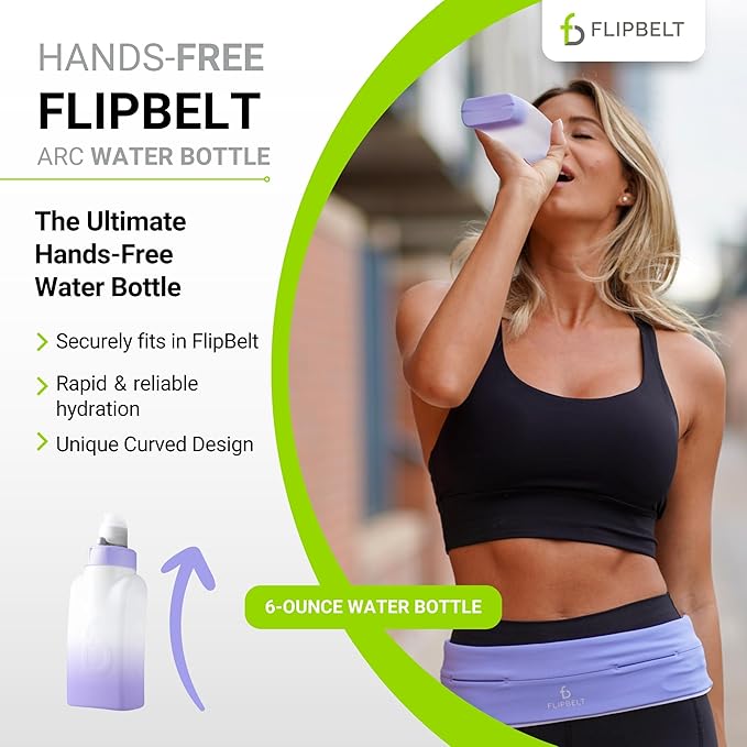 FlipBelt Portable Lightweight Running Water Bottle