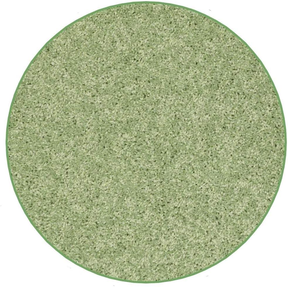 KOECKRITZ Soft and Colorful Kids Classroom Area Rugs (Passes Flammability Pill Test) Many Sizes and Bright Colors to Select from (12' Round, Lime)