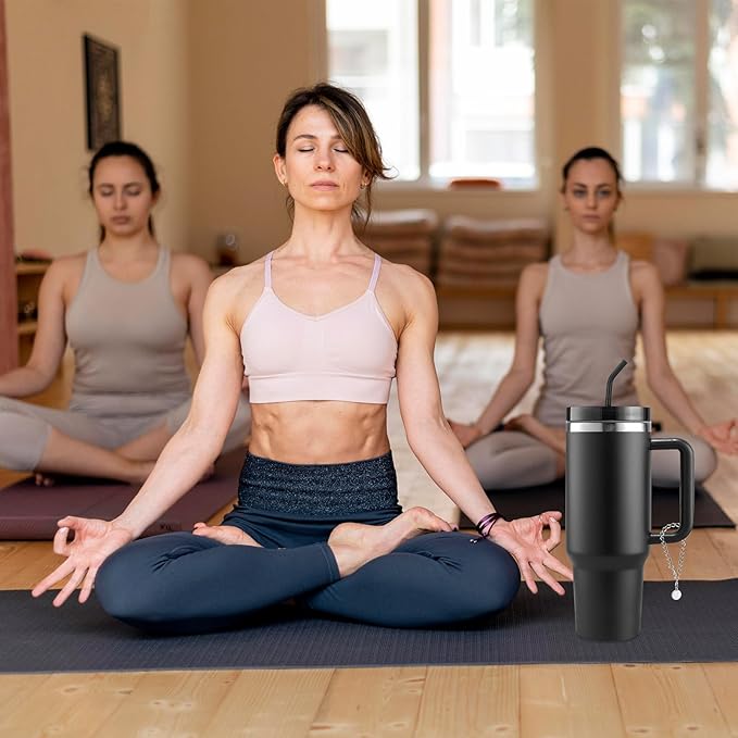 6PCS Letter Charm Accessories for Stanley Cup, Name ID Letter Handle Charm for Stanley Handle Identification Letter Pendant Handle Decoration for Stanley Tumbler Charms (Letter D)