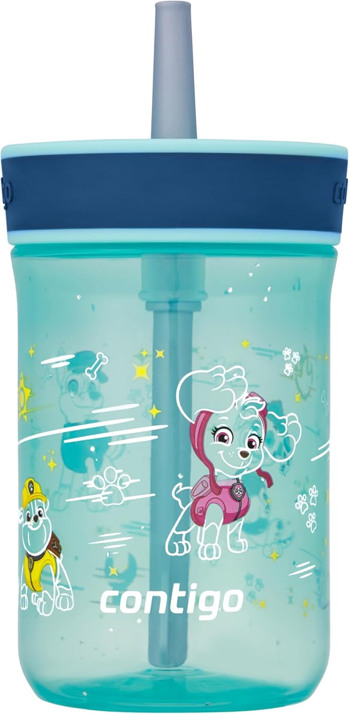 Contigo Leighton Straw Tumbler, 14 oz, Jade Vine PAW Patrol